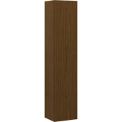 Szafki łazienkowe - Mexen Rivel słupek łazienkowy 35 cm, 1 drzwi, ryflowany, orzech - 91A21-03016-1-BF86 - miniaturka - grafika 1