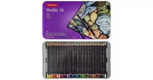 Derwent Studio komplet kredek ołówkowych w metalowym pudełku, wielokolorowa 32198 - Przybory szkolne - miniaturka - grafika 1