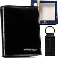 Portfele - Portfel skórzany męski + brelok zestaw na prezent - Peterson - miniaturka - grafika 1
