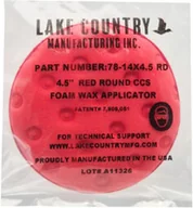 Akcesoria do mycia samochodu - Lake Country Red CCS Foam Applicator - Aplikator z delikatnej pianki, 114mm - miniaturka - grafika 1