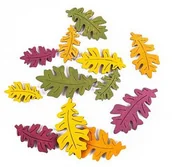 Decoupage - Liście klonu drewniane 4 kolory 12 szt. - miniaturka - grafika 1