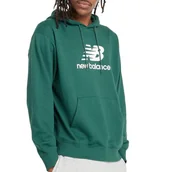 Bluzy męskie - Bluza New Balance MT41501NWG - zielona - miniaturka - grafika 1