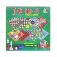 Gry planszowe - Zestaw Gier 10W1 Gra Planszowa Rodzinna Szachy Warcaby Chińczyk Drabiny - miniaturka - grafika 1