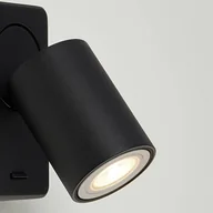 Lampy ścienne - Searchlight Kinkiet z przełącznikiem, czarny, aluminium, przełącznik, GU10 - miniaturka - grafika 1