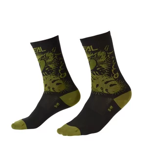 Skarpetki kolarskie - Skarpetki rowerowe O'Neal Performance Sock PLANT V.22 black/green - grafika 1