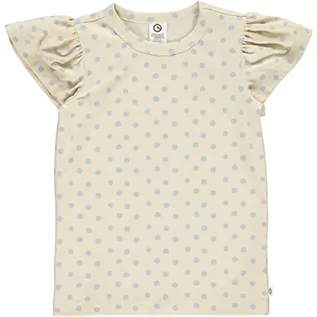 Koszulki dla dziewczynek - Müsli by Green Cotton Koszulka dziewczęca w kropki S/S T, Buttercream, 122 - grafika 1