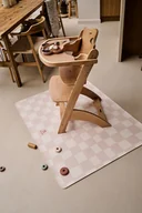 Maty piankowe - Mata Ochronna OLYA KIDS wzór CHESS PINK BEIGE 95x125cm - miniaturka - grafika 1