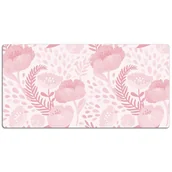 Podkładki na biurko - Ochronna podkładka na biurko Różowe maki 120x60 cm, Dywanomat - miniaturka - grafika 1