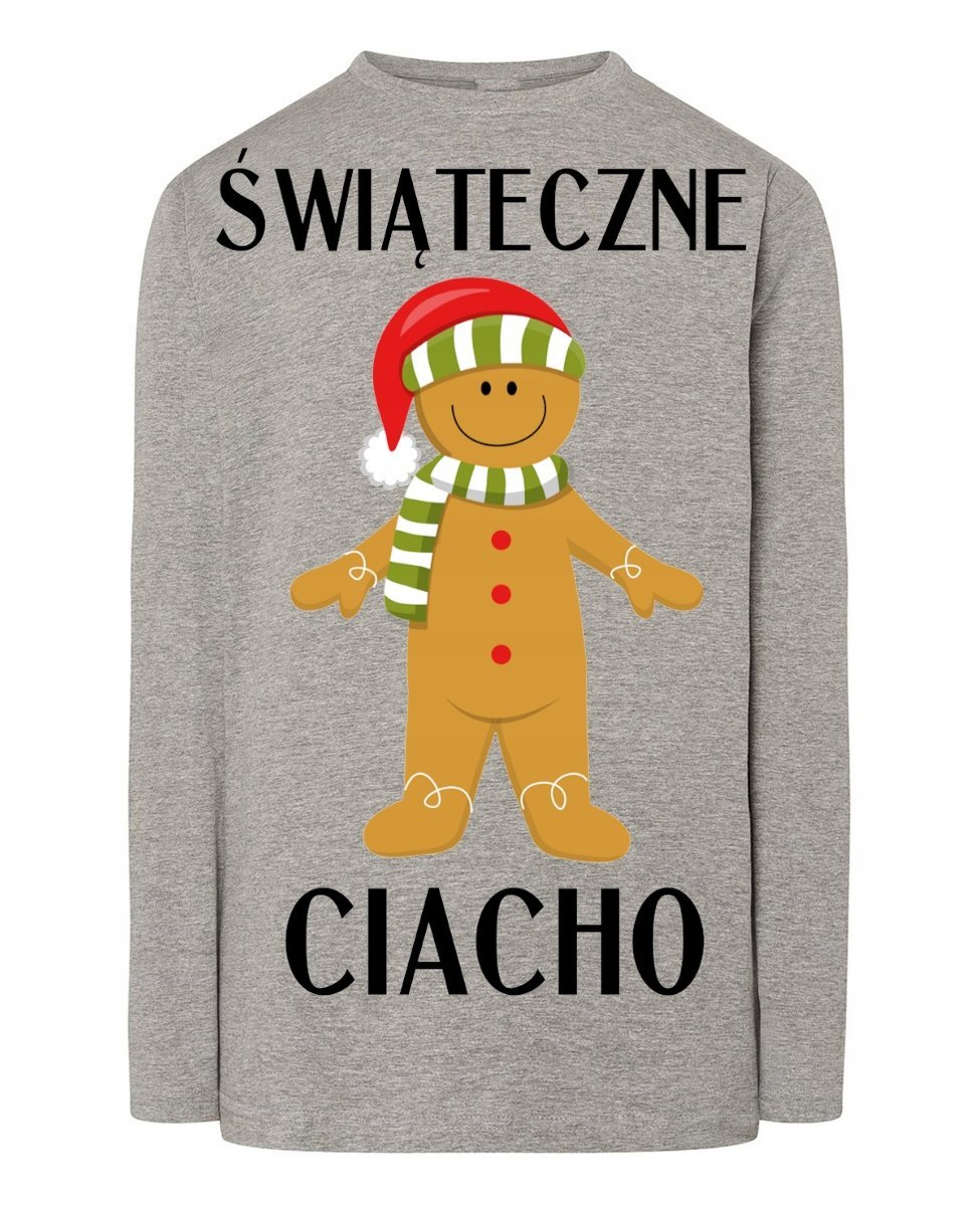 Longsleeve nadruk Świąteczne ciacho Rozm.5XL