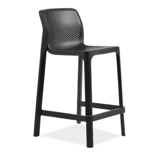 Hoker Nardi NET STOOL MINI Antracite - Fotele i krzesła ogrodowe - miniaturka - grafika 1