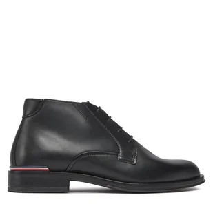 Trzewiki Tommy Hilfiger Core Rwb Hilfiger Lth L Boot FM0FM04804 Czarny - Botki męskie - miniaturka - grafika 1
