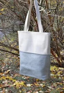 Torebki damskie - Kremowo - srebrna torebka na ramię - miniaturka - grafika 1