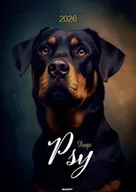 Kalendarze - Kalendarz 2026 ścienny Psy - kalendarz - miniaturka - grafika 1