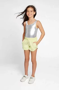 Spodnie i spodenki dla dziewczynek - Michael Kors szorty dziecięce kolor żółty gładkie regulowana talia - grafika 1