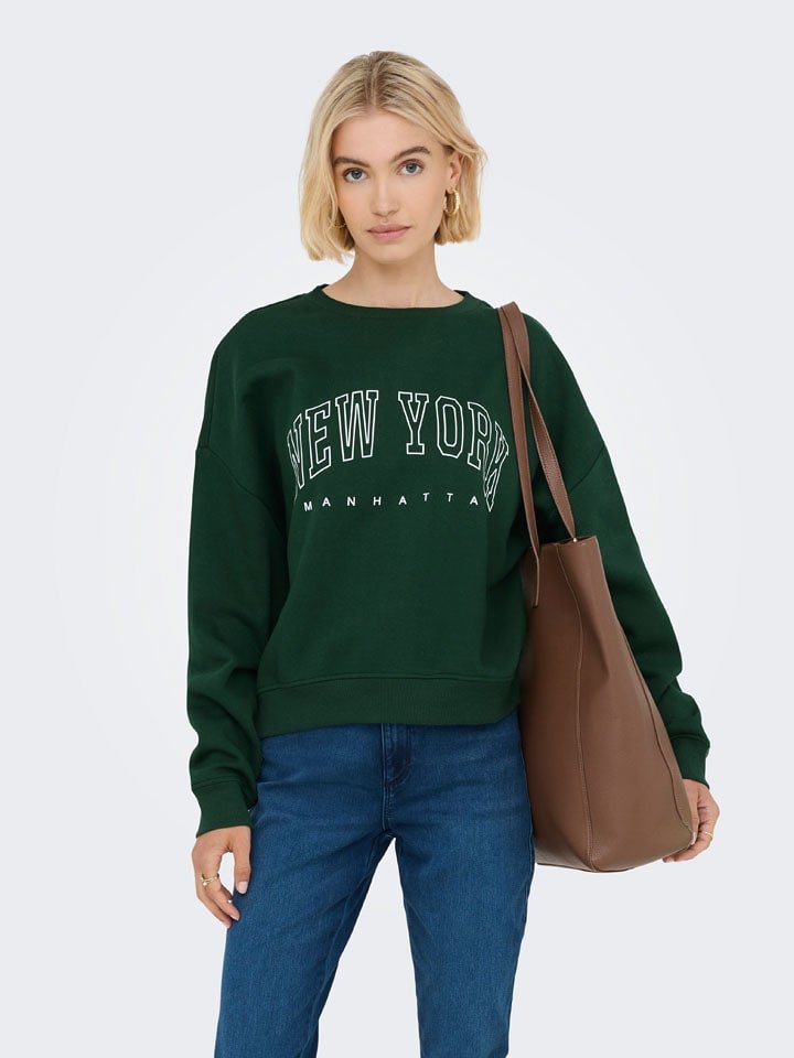 ONLY Bluza w kolorze zielonym