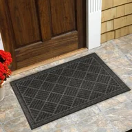 Wycieraczki - Wycieraczka Contours Parquet 80 x 120 cm szara - miniaturka - grafika 1