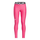 Legginsy - Dziewczęce legginsy treningowe Under Armour HG Legging - różowe - miniaturka - grafika 1