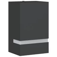 Lampy ogrodowe - vidaXL Kinkiet zewnętrzny, czarny, stal nierdzewna - miniaturka - grafika 1
