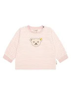 Bluzy i sweterki niemowlęce - Steiff Bluza w kolorze jasnoróżowo-kremowym - miniaturka - grafika 1