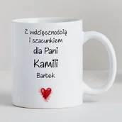 Kubki - Kubek z imieniem dla nauczyciela- Dzieci rodzą się ze skrzydłami... - miniaturka - grafika 1