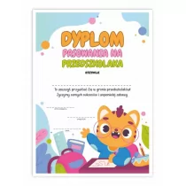 LearnHow Dyplom A4 pasowania na Przedszkolaka - Tygrys 5szt - Dyplomy i okładki - miniaturka - grafika 1