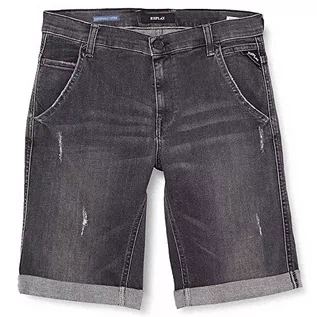 Spodenki damskie - Replay Jazlin szorty jeansowe chłopięce, 098 Black, 10 lat - grafika 1