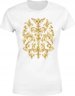 Koszulki i topy damskie - Koszulka damska Złote Rokoko artystyczny wzór T-shirt damski - miniaturka - grafika 1