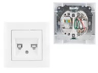 Gniazdka elektryczne - LEDart Wesa LC-42 telefoniczno-komputerowe - miniaturka - grafika 1