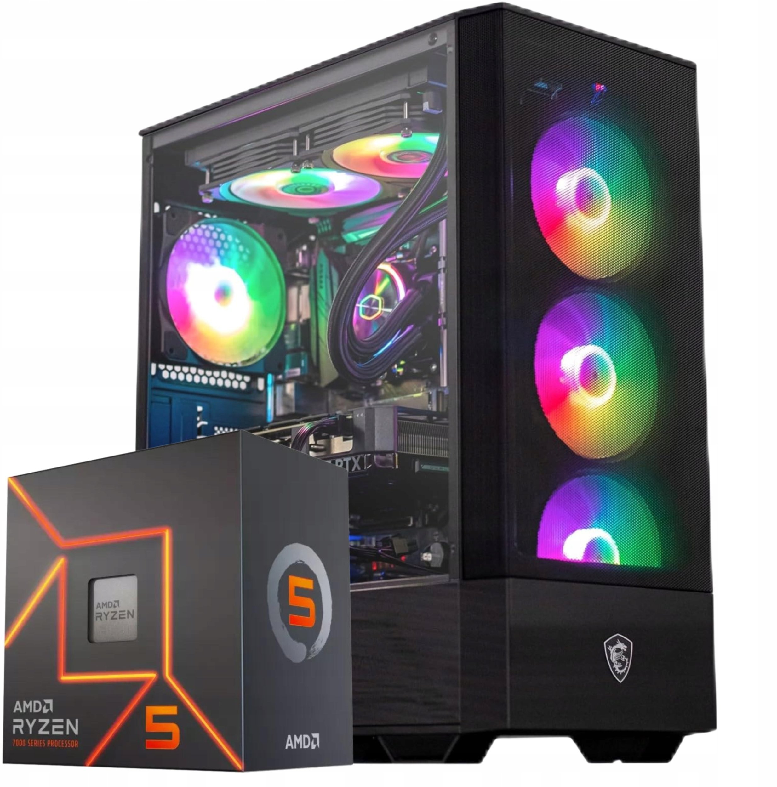 Komputer Komfig KOMPUTER RYZEN 5 9500 RX 9070 32GB DDR5 2TB M2 WINDOWS 11