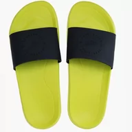 Buty sportowe męskie - Klapki 4F M075 M 4FSS23FFLIM075 (kolor Czarny. Zielony, rozmiar 44) - miniaturka - grafika 1