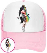 Czapki i chusty sportowe męskie - CZAPKA Z DASZKIEM RAINBOW HIGH DLA DZIECI SIATKA RÓŻOWA BEJSBOLÓWKA - miniaturka - grafika 1