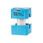 Nici dentystyczne - WOOM Dozownik do nici dentystycznej 250 m NIEBIESKI - miniaturka - grafika 1