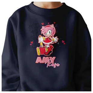 BLUZA DZIECIĘCA SONIC 122-128 DLA DZIEWCZYNKI CHŁOPCA - Bluzy dla dziewczynek BLUZA DZIECIĘCA SONIC 122-128 DLA DZIEWCZYNKI CHŁOPCA - Bluzy dla dziewczynek - miniaturka - grafika 1