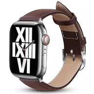 Akcesoria do smartwatchy - Crong Pasek Noble Band do Apple Watch 42/44/45/49 mm, brązowy - miniaturka - grafika 1