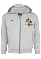 Kurtki i płaszcze dla chłopców - Fila Ludwigsfelde chłopięca kurtka z klejeniem, Jasnoszary melanż, 86-92 - miniaturka - grafika 1