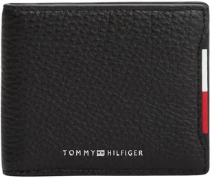 Tommy Hilfiger Męski portfel TH Central Mini CC AM0AM13513 składany portfel, czarny (czarny), OS, czarny (czarny), rozmiar uniwersalny - Portfele - miniaturka - grafika 1