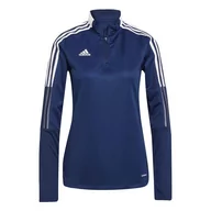 Bluzy damskie - Bluza Damska Adidas Tiro 21 Training Top Granatowa Gk9660-L - miniaturka - grafika 1