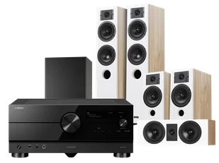 Kino domowe Yamaha RX-A4A (czarny) + Diva 5 (dąb) +Diva 3 (dąb) + Diva 7 (dąb) + Basso 880 (czarny) - Kino domowe - miniaturka - grafika 1