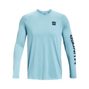 Koszulka męska Under Armour Tech Print Fill LS - Koszulki sportowe męskie - miniaturka - grafika 5