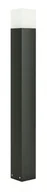 Lampy ogrodowe - Cube Nowoczesny słupek ogrodowy Max 100 cm czarny CB-MAX 1000 BL - miniaturka - grafika 1
