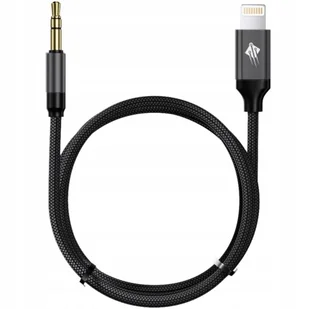 Adapter przejściówka kabel Lightning mini Jack 3,5mm AUX Audio 1m 100cm - Adaptery i przejściówki - miniaturka - grafika 1