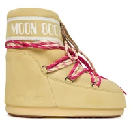 Śniegowce damskie - Śniegowce Moon Boot Mb Icon Low Suede Laces 80D1409670 Żółty - miniaturka - grafika 1