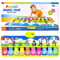 Zabawki interaktywne dla dzieci - Inteligentna mata muzyczna do tańczenia - piano zwierzątka - miniaturka - grafika 1