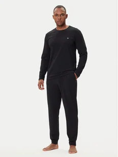 Emporio Armani Underwear Piżama EM000610 AF10776 MC108 Czarny Regular Fit - Piżamy męskie - miniaturka - grafika 1