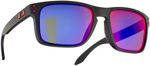 Oakley HOLBROOK Okulary przeciwsłoneczne matte black/positive red iridium OO9102-36 - Okulary przeciwsłoneczne - miniaturka - grafika 1
