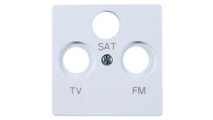 Simon KONTAKT - Pokrywa gniazda antenowego R-TV-SAT - 82 82037-30 - Klawisze i ramki - miniaturka - grafika 1