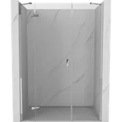 Ścianki i drzwi prysznicowe - Mexen Mist-H drzwi prysznicowe uchylne lewe 135 cm, transparent, chrom - 8A5-135-001-01-00-L - miniaturka - grafika 1