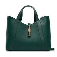 Torebki damskie - Torebka Furla Goccia Shopper Bag S WB01789 BX3353 KH 4282S Zielony - miniaturka - grafika 1