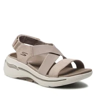 Sandały damskie - Skechers Sandały Treasured 140257/TPE Taupe - miniaturka - grafika 1