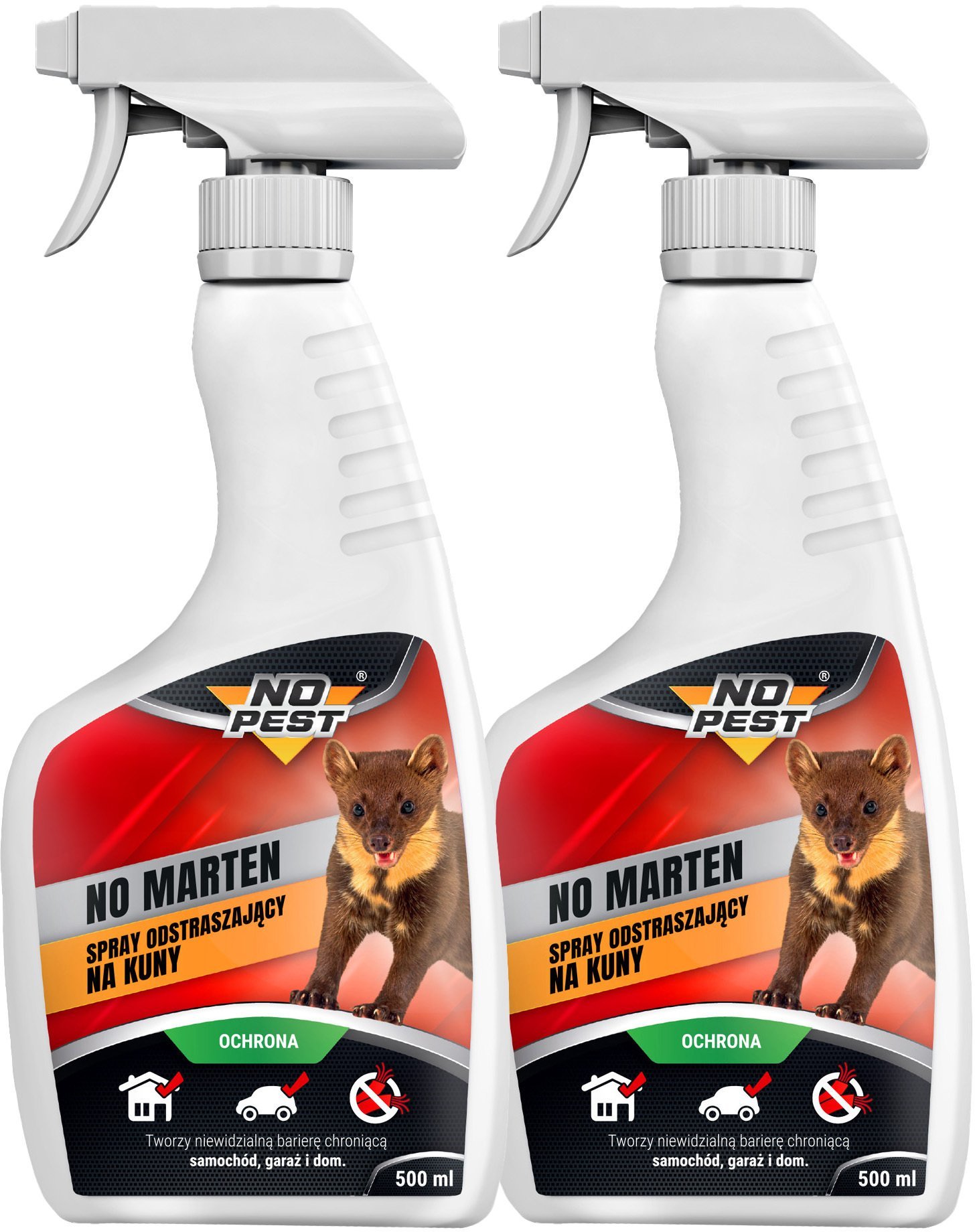 NO PETS Spray Środek Płyn Preparat na Kuny Łasice Gryzonie Odstraszacz Kun